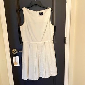 Crisp White Sleeveless Dress